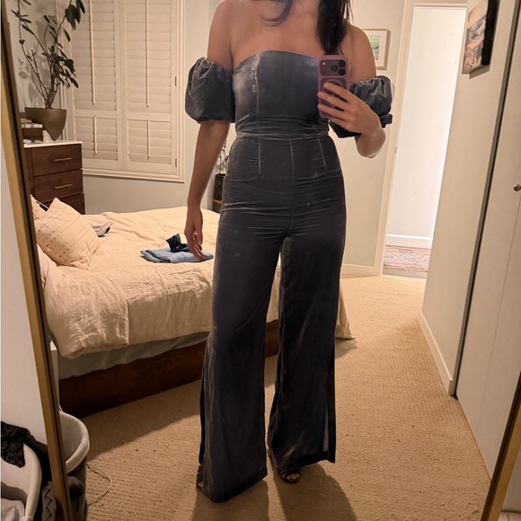 Anthropologie Velvet Jumpsuit - Picture 8 of 8